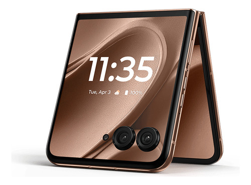 Motorola Razr 50 Ultra Dual SIM 512 GB Mocha Mousse 12 GB RAM hasta 24GB, Cámara 50MP, Teleobjetivo 50MP, IPX8 Sumergible, Gorilla Glass 7 Victus.