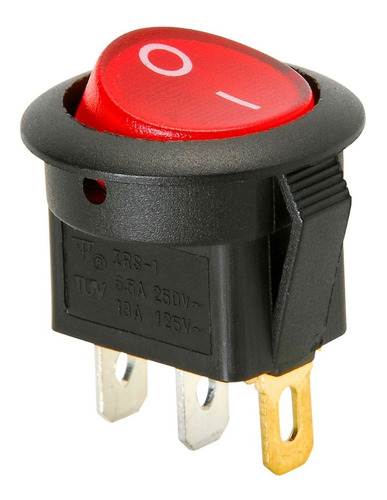 Switche Interruptor Redondo 125v 13 Amp C/luz Para Cafetera