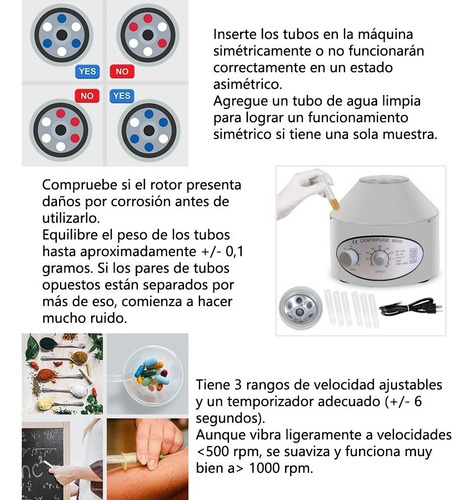 Máquina Centrífuga Prp 4000 Rpm Para Laboratorio 800-d 110v
