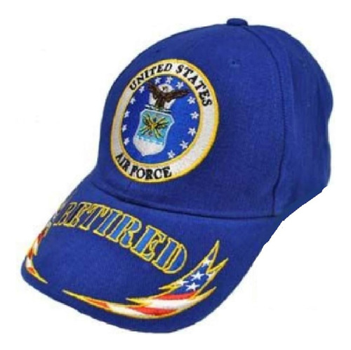 Gorra Azul Retirada Fuerza Aérea Estados Unidos Usaf, Azul,