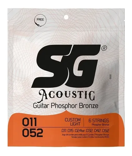 Corda .011 Phosphor Bronze Para Violão Sg