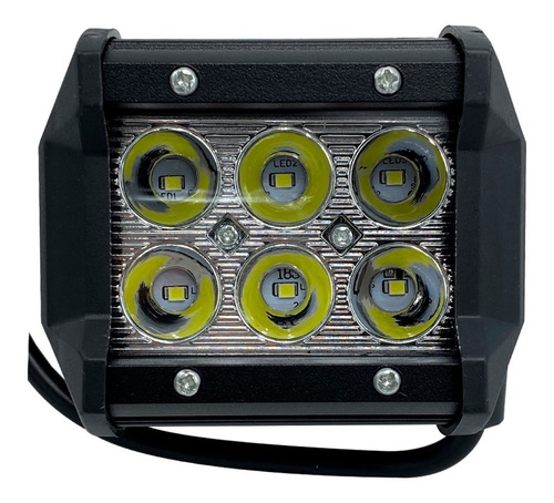 Faro 6 Led Auxiliar Semi Circulo 12v - 24v Auto Camioneta