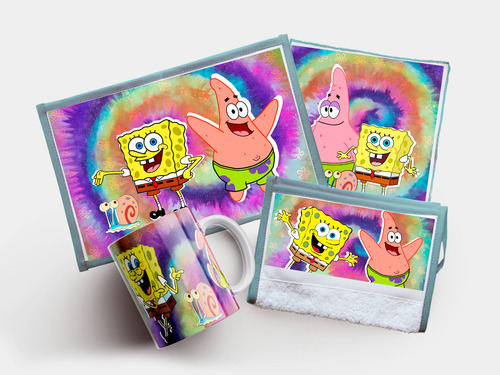 Set De Jardin Personalizado - 4 Piezas - Bob Esp. 2 Celeste