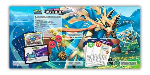 2 Decks Pokémon Espada e Escudo 2 Rixa Rebelde Zacian e Zamazenta Copag