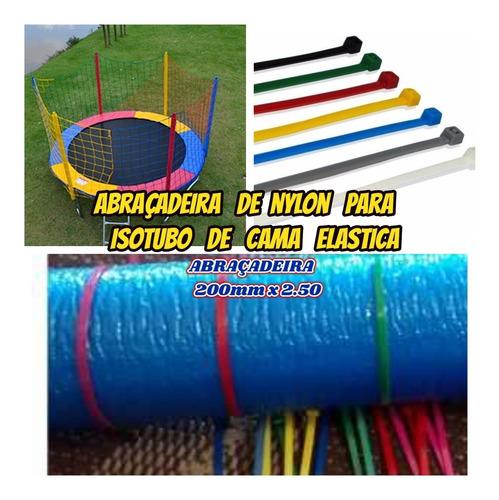 Isotubo Blindado Para Cama Elastica Kit Com 04+brinde
