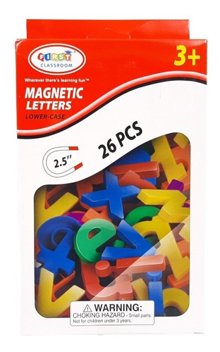 Pack Letras Minusculas Magneticas Didacticas De Colores