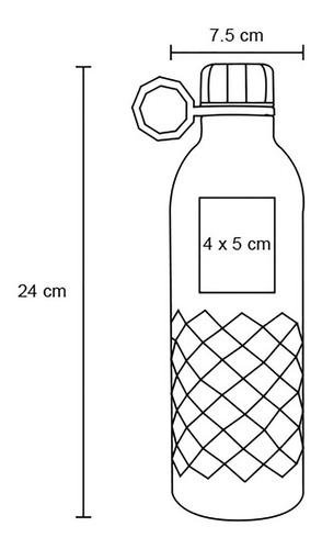 Imagen 5 de 10 de Termo De Doble Pared Con Asa De 580 Ml