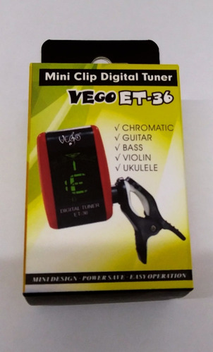 Imagen 2 de 2 de Afinador Electrónico Vego Et-36
