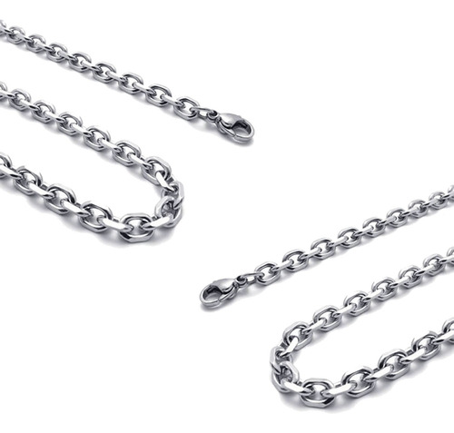 Collar 2x Jewelry Para Hombre Y Mujer, Collar De Acero Inoxi