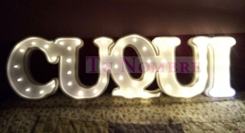 Imagen 8 de 10 de Nombres Iluminados 6 Letras 35 Cm Polyfan Tu Nombre Importa