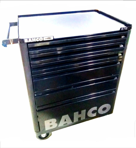 Carro Metalico 6 Cajones Con 215pz Bahco Color Negro