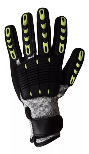 Guantes Anticorte P/ Motosierra Kevlar Cuero Resistente Echo