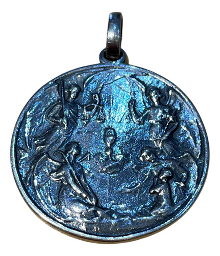 Dije Medalla Cuatro Arcángeles. Plata 925 Tuset Joyeros.