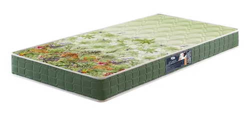 Colchão Solteiro Espuma D70/d28 Atlanta Verde 78x188x17cm