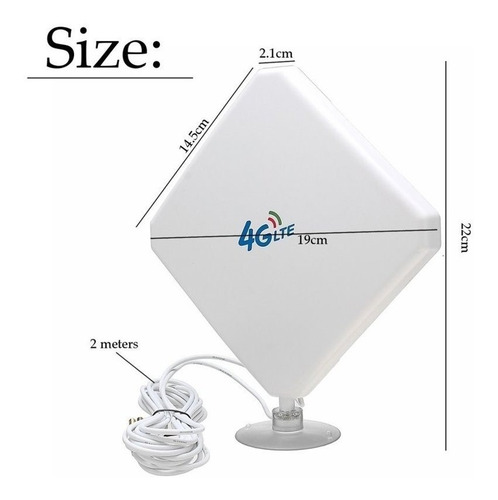 Antena 4g Panel Crc9 35dbi Huawei K3520 K4505 K4511 K3771