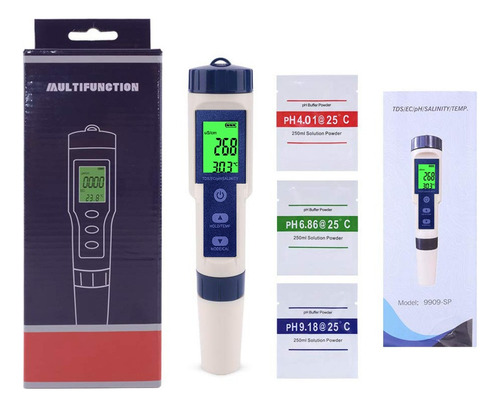 5 En1 Water Meter Ph/tds/sal/ce/temperature Measure