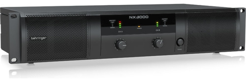 Behringer Nx3000 Amplificador Poder 3000 W Crossover Interno Color Negro