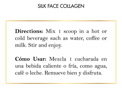 Silk Face Colágeno De Seda - Flacidez De La Piel Coco March Sin Sabor