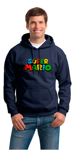 Buzo Hoodie Capota Super Mario Bros Game Nintendo Sport