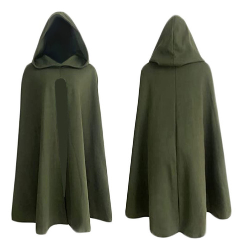 Disfraz Halloween Capa De Bruja Hobbit Medieval Con Capucha