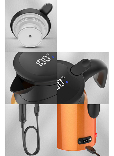 V Chaleira De Carro, Aquecedor De Água 12v Laranja