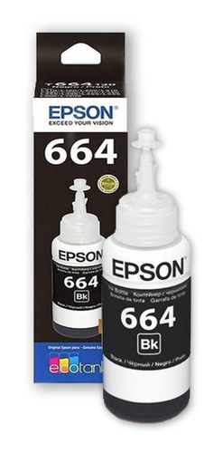 Tinta Epson Original 664 Negro L210 L220 L355 L365 L565 T664