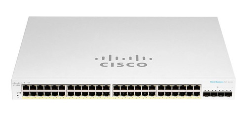 Switch Cisco Cbs220 48p Gigalan Poe 195w 4x1g Sfp Gtia.of.