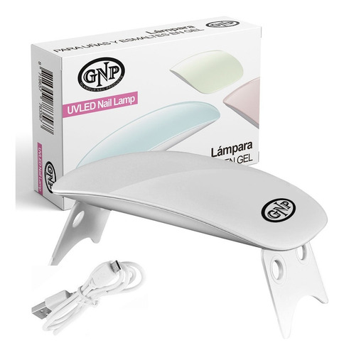 Lampara para Uñas LED GNP Portable USB. Ideal para uñas en gel y esmaltes semipermanentes.