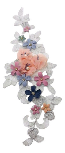 Etiqueta De Parche Bordado De Flores Para Ropa Chamarra