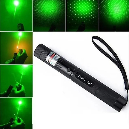 Imagen 7 de 9 de Puntero Laser Verde 1000mw Efecto Lluvia 18650 Cargador