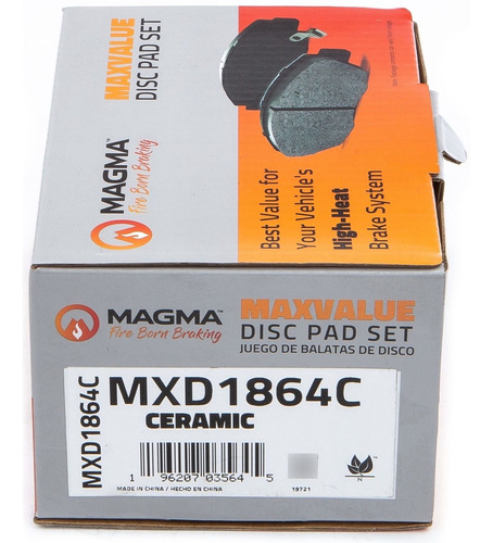 Balatas Del Spark 1.4l 4cil 2016 2017 2018 Ceramica
