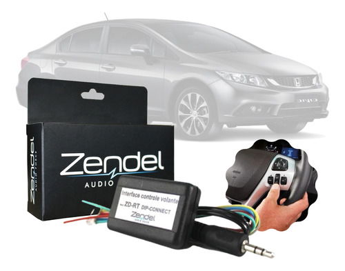 Interface Controle Volante Zendel Honda Civic 2015