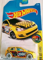 Comprar Auto Hot Wheels Volkswagen Golf Mk7 Ruedas Blanca Crash Rdf1