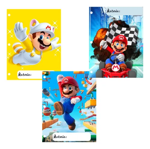 comprar Asignaturas Imprimible Mario Bros