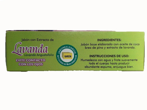 10pz Jabon Lavanda Natural Frescura Biodegradable Vegano