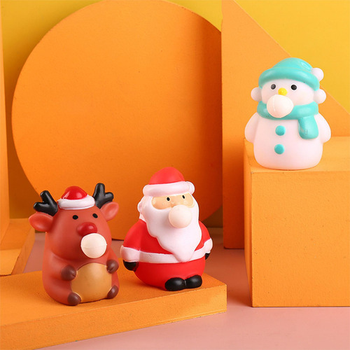 5 Navidad Escupir Burbuja Relajante Juguete Sensorial Alce