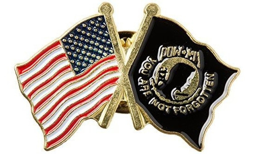 Bandera De Estados Unidos Almacenar Us Y Pow Mia Lapel Pin