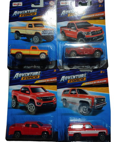 Maisto Ford F-150 Raptor, 1977 Ford, 1979 Blazer, Chev 4pack