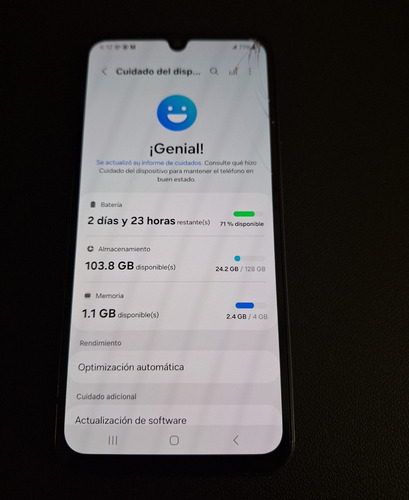 Samsung Galaxy A15 128 Gb Azul Oscuro 4 Gb Ram Estrellado Azul (Usado)