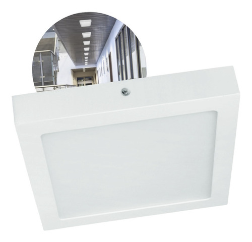 Panel Plafón Led Cuadrado 24w Luz Fría 6000k Akai