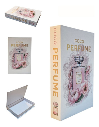 Libro Decorativo Tipo Baúl Coco Perfume