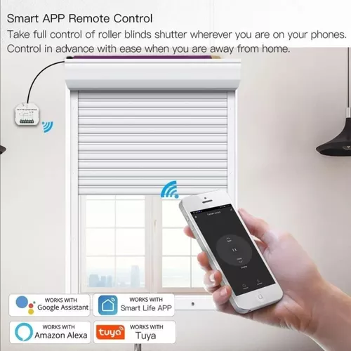 Controlador Inteligente WiFi para Cortinas/Persianas. Control mediante App  Smart Life. Compatible con Alexa y Google Home