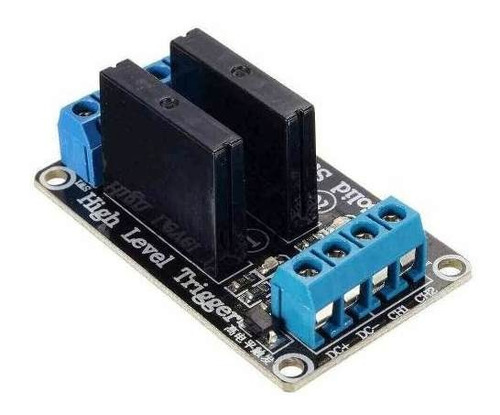 Imagem 4 de 4 de Módulo Relé Estado Sólido 5v 2 Canais Para Arduino Ssr G3mb