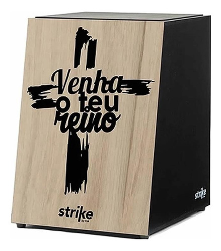 Cajon Acústico Inclinado Fsa Strike Sk4038 Cruz Gospel