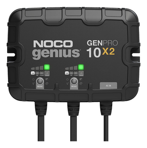 Genius Genpro10x2, 2 Bancos, 20 Amperios (10 Amperios P...