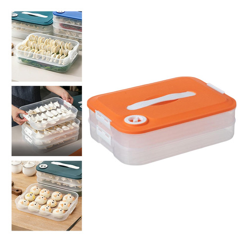 Caja De Almacenamiento De Bolas De Naranja De 2 Capas