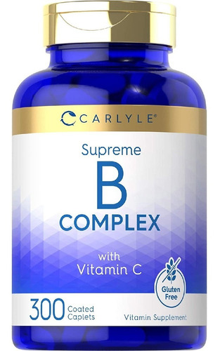 Supreme B-complex + Vitamina C Carlyle 300 Comprimidos