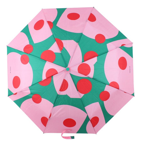 Paraguas Trendy 6289: Estilo Y Protección En Cada Lluvia Verde Rosa Estampado
