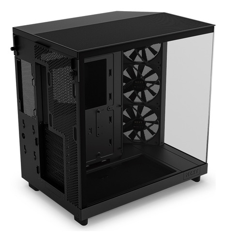 Gabinete Nzxt H6 Flow Negro Cc-h61fb-01 Atx/matx/m-itx 3 Fan