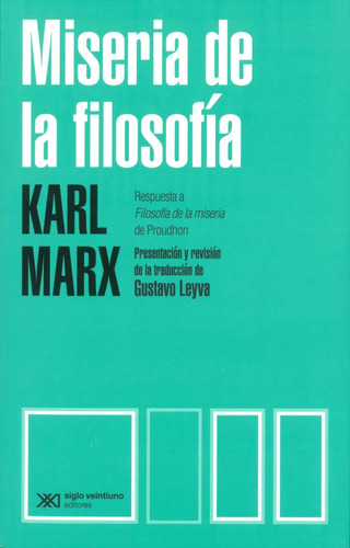 Miseria De La Filosofía (edición 2023) - Karl Marx